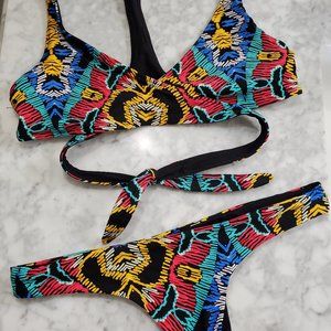 L* Space bitsy 2 piece bikini size S reversible